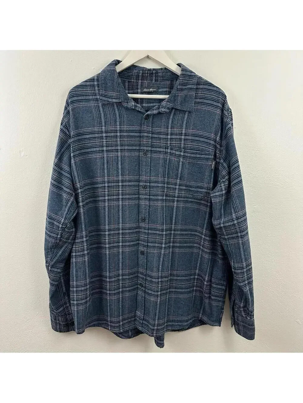 Eddie Bauer Men’s Flannel Button Down Long Sleeve Shirt Size XXL ..